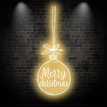 Merry Christmas Bulb neon signs- Lighting up the festive atmosphere and conveying warm blessings