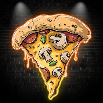 Mushroom Chocolate Vegetable Pizza Neon signs Lights - LED Lights, Creative Home Decor, Fun Party Vibes, Perfect Gifts