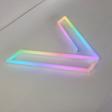 Business faux acrylic neon sign letters waterproof RGB LED letters sign decor for shop bar store