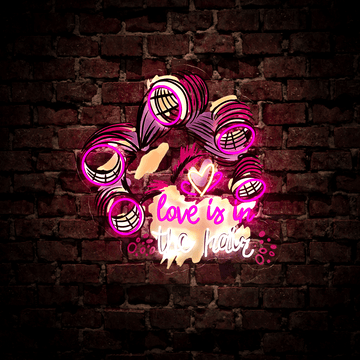 Love is in the Hair Artwork Led Neon Sign