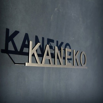 Gold finish durable stud mounted signs company name stainless steel solid cut letters sign