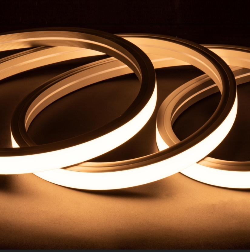 Customized sign light flexible strip neon light side bend long range silicone wall washer light strip