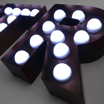 Custom Size 3ft 4ft 5ft 6ft Marquee Letters Wedding Marry Me LED Bulbs Illuminated Letters