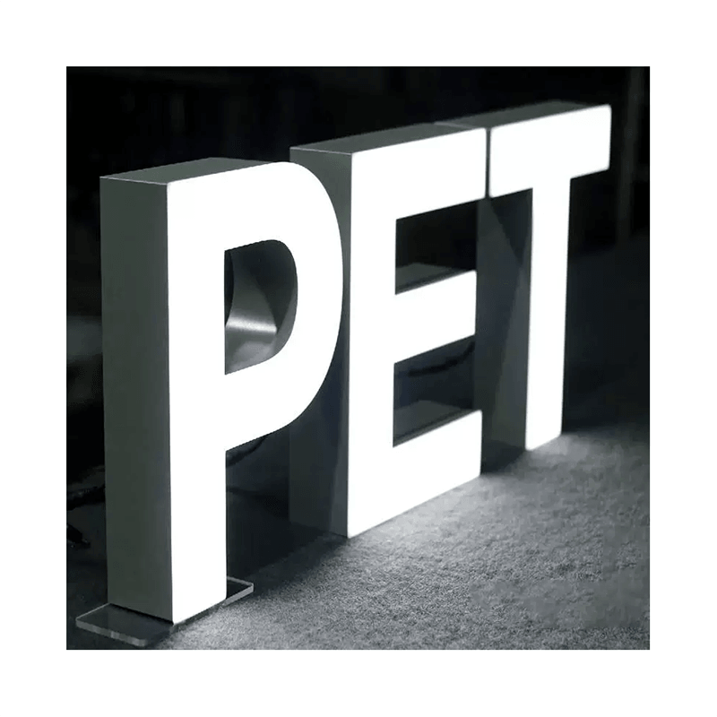 Led Rimless front lit letter channel letter