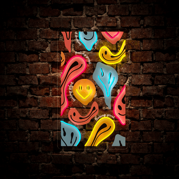 Cool Smiles Artwork Neon Sign