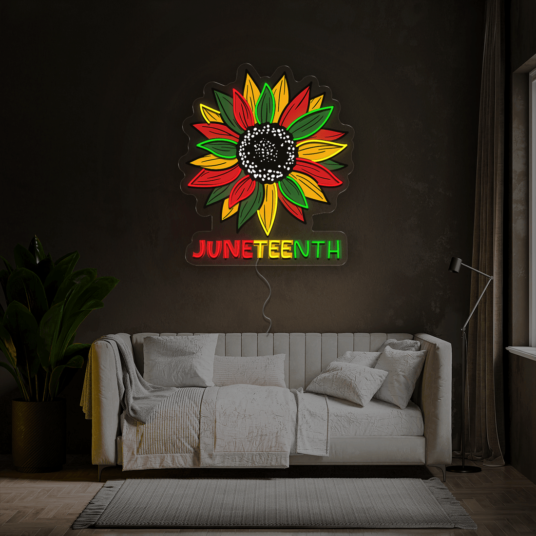 Juneteenth Artwork Neon Sign