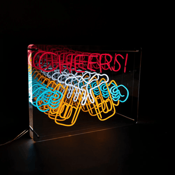 Cheers Magic Mirror Neon Sign
