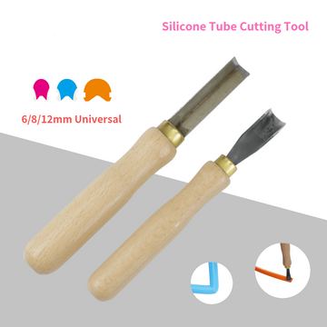 Split Silicone Tube Knife Wooden Handle Hand Tools