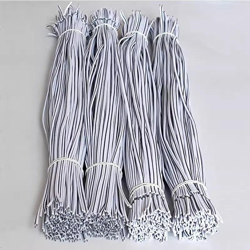 double black white wires 100pcs